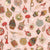 Vintage Christmas Ornaments Tossed Blush Pink Image