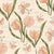 Light peach tulips and butterflies on a light beige color background Image