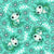 Baby Kawaii Axolotl Salamanders in Teal Image