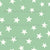 Scattered White Stars on Bold Green Background Image