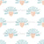 Simple trendy rising shiny hearts on white for nursery wallpaper Image