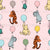 Classic Winnie the Pooh and Friends Floating Balloons on Pink Image