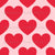 Big Hearts - Red on Pink Image