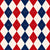 Argyle Pattern, White Red Navy Blue, Orange Stitching Image