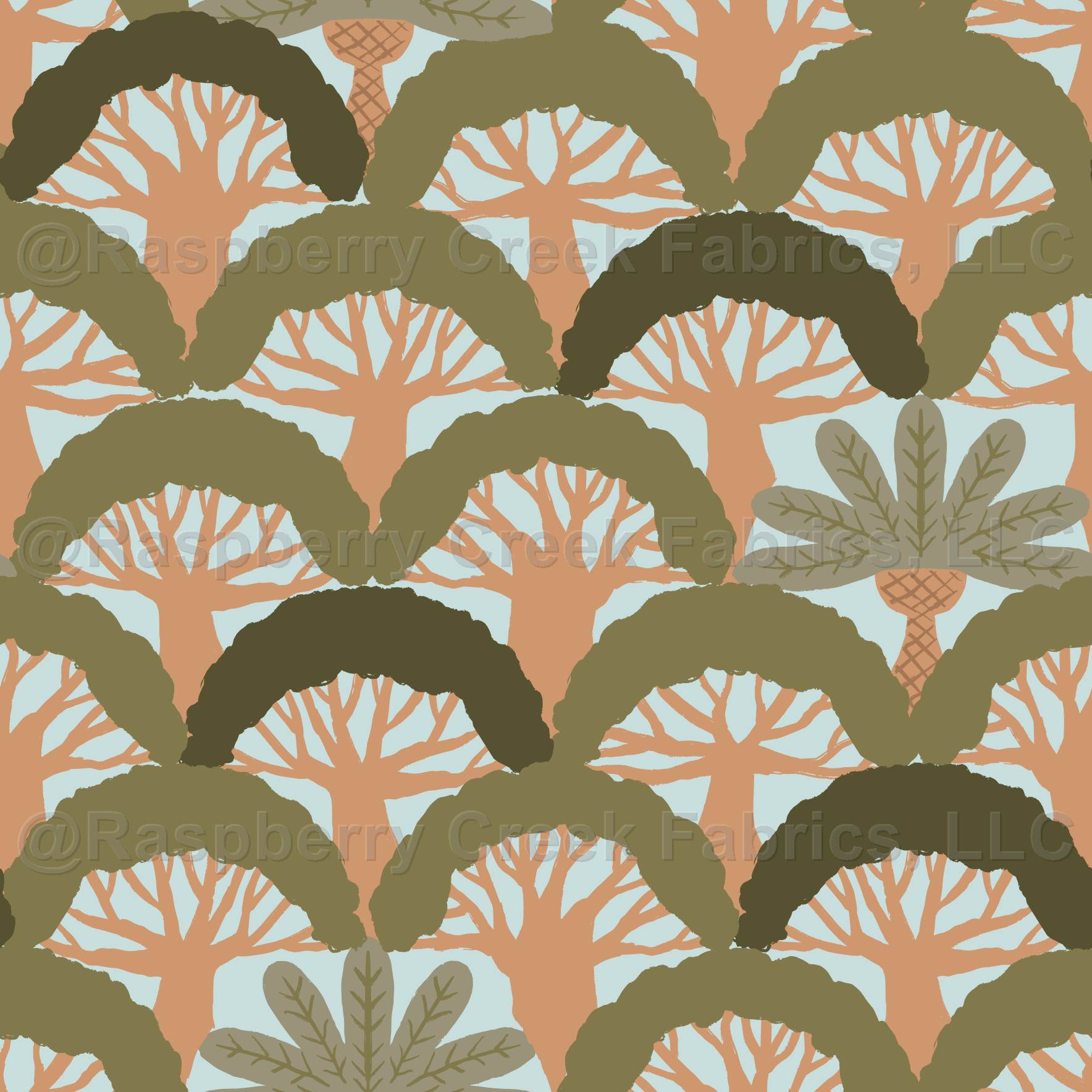 Warm Rainforest Canopy Scallop Palm Trees and Banyan Trees No Animals  watermarked