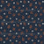 Scattered Stars and Leaves in Navy, Ghostly Florals by JuneyB Design Image