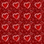 Hearts Pattern, Pattern of Hearts, Love, Red Background Image