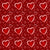 Hearts Pattern, Pattern of Hearts, Love, Red Background Image