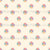 Pastel Retro Heart Flower Toss on Cream, 80s Mix Tape Collection by JuneyB Design Image