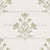 Wild Florals Refined Boho Block Print in Sage Green Milky White Image