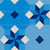 Kaleidoscopic summer tiles with octagons and stars in shades of blue Image