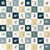 Space Astronauts and Rockets Patchwork in Blue Image