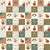 Woodland Fox and Floral Patchwork in Rust Image