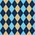 Argyle Pattern, Navy Blue Beige Blue, White Stitching Image