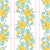 Traditional french rose garden, bright yellow foral on white wallpaper Image