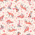 Fox in Love in Light / Wild Hearts Collection / Cute fox pattern with pink hearts on a soft neutral background for Valentine's Day Image