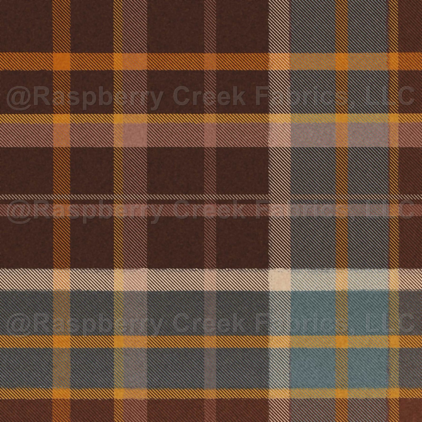 Cozy Fall Flannel Plaid in Multicolored Walnut