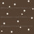 Cream Star Dots on Chocolate Brown Image