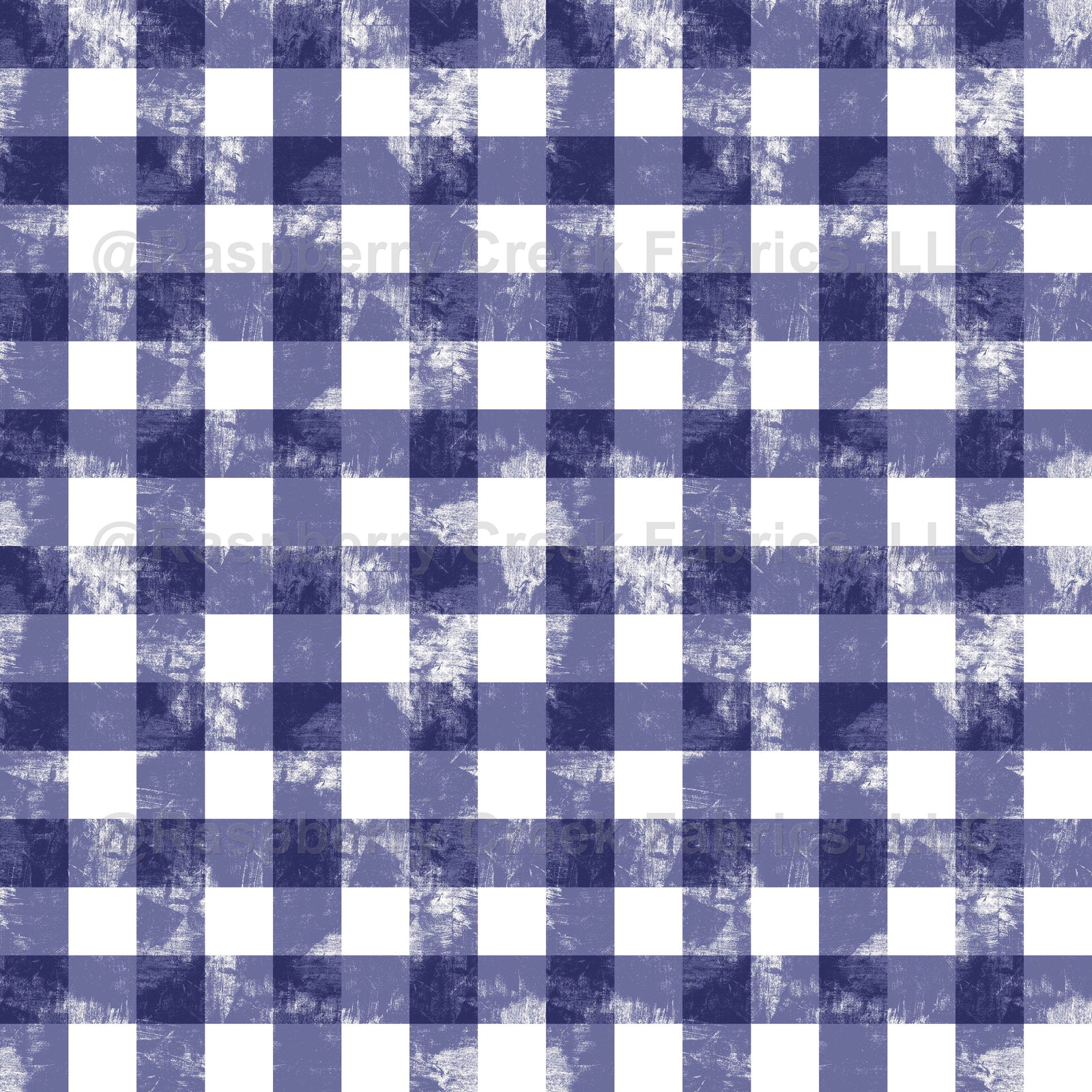 Rustic Vichy Squares in Deep Plum Violet with Vintage Texture