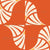 Textured Abstract Checkered Beige and Yellow Scallop Florals Orange Image