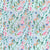Ocean Fish, Seaweeds, and Seahorse in Pastel Aqua, Pink, Rose and Teal Green Image