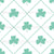 Green Shamrocks on White Image