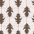 Ikat Oak Leaves Sable Brown Stripes Botanical Japandi, Ikat Oak Leaves by Dawn K Designs Image