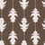 Ikat Oak Leaves White Sable Stripes Botanical Japandi, Ikat Oak Leaves by Dawn K Designs Image