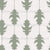 Ikat Oak Leaves Cypress Garden White Stripes Botanical, Ikat Oak Leaves by Dawn K Designs Image