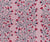 Folk Floral Vine with Crimson Blossoms Vintage Botanical Light Mauve Image