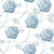 Indigo roses (on white -part of the indigo blooms collection) Image