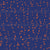 painted orange dots on blue background Image