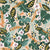 Tropical Jungle Floral on Cream with Pink Orchids Image