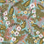 Tropical Jungle Floral Light Blue with Pink Orchids Image