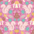 Pink autumn forest -  a cute pink autumnal aesthetic print with squirrels, florals, mushrooms and pumpkins (part of the 