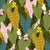 Sleeping Parrots in the Jungle Dark Green - Tropical Lounge Collection Image