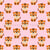 Cute Cartoon Baby Tiger on Pale Pink Wallpaper Image