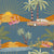 Retro Desert Oasis Mid Century Flamingos Palms Vintage Car Warm Desert Wallpaper Image