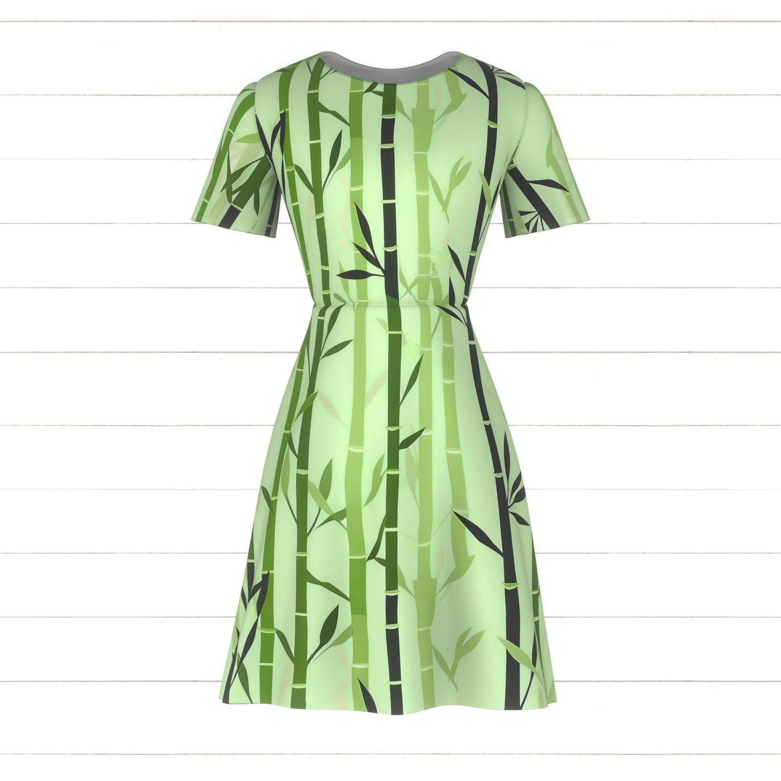 Endless Green Bamboo Design - For clothing and home decor
