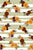 Autumn Floral Clusters on Sage and White Stripes Image