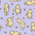 Classic Winnie the Pooh and Bees on Lavender Honeycomb Image