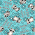 Cute But Feral Funny Raccoons in Blue Image