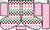 Christmas Stocking Craft Panel: Christmas Checkers with Pink Solid – Reindeer Games Collection by Patternmint Image