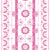 Orion Garden Floral Hand Painted Stripe in Pink White, Aegean Summer by Stephanie Fiona Design Image