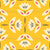 Cream Black Pink and Mustard Yellow Scandi Geometric Lotus Flowers Image