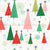 Retro Christmas Trees - Green and Red Image