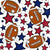 Team Spirit Footballs and Stars in New York Giants Colors Red Blue and Grey Image