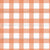 Gingham Plaid Check Burnt Orange Bright White Classic Retro Blender Image