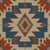 Southwestern Diamond Sunburst in Earth Tones, Red, Beige, and Blue Image