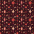 Chinese New Year Lanterns and Lucky Charms on Maroon Image